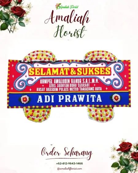 Papan Bunga Ucapan Selamat Karangwaru